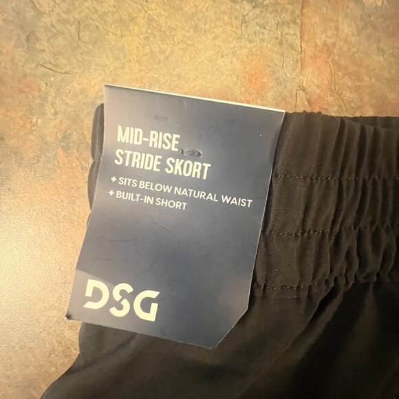 DSG Womens Mid-Rise Stride Skort‎ XL Black - Picture 3 of 8